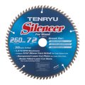 Tenryu 260 Dia. x 30 mm Carbide Silencer Saw Blade - 72 Teeth TE5430